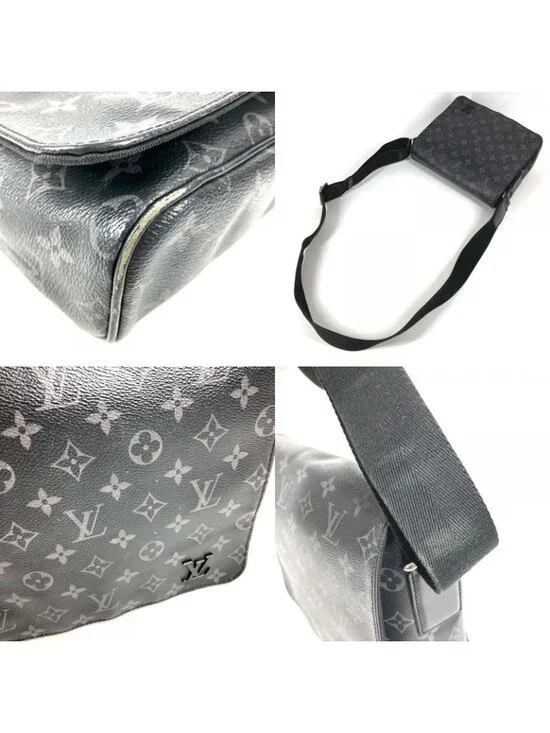 Louis Vuitton Shoulder Bag District PM NM Monogram Eclipse Canvas Black - Picture 7 of 9